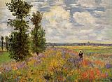 Claude Monet Poppy Field Argenteuil painting